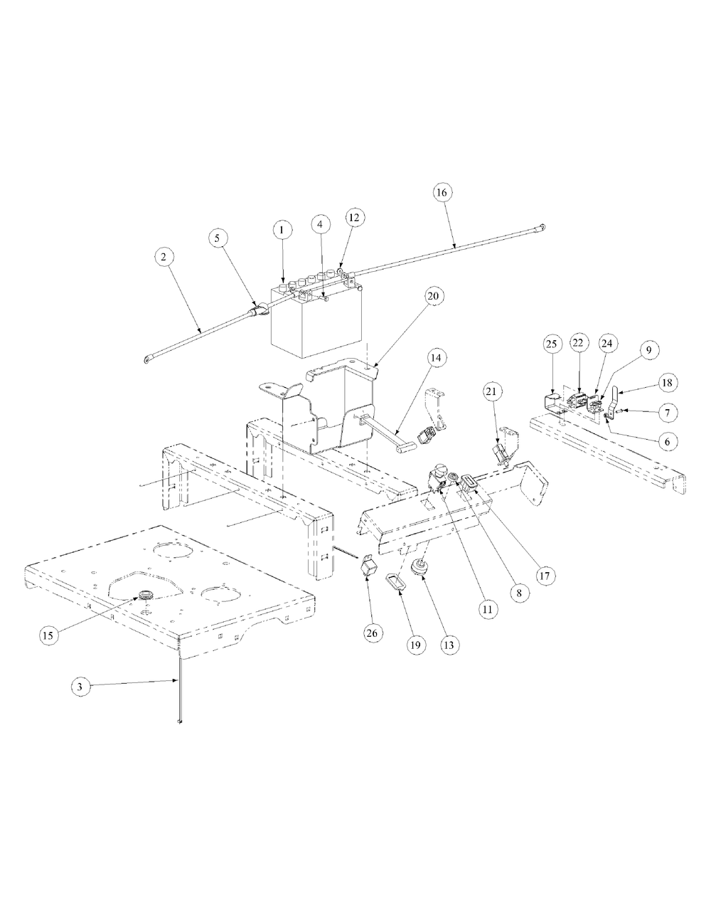 Electrical Assembly Generac Diagram and Parts List for M72-GN33 53BB5FJZ750-33HP-OHV Cub Cadet Lawn Tractor